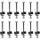 Trampoline fixing spacers - 12 pack with screws for trampoline parts 1