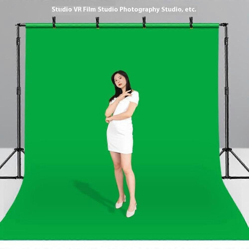 (Green, Multicolor) AS Photography Backdrop 2 x 3m Polyester Studio Background Screen for Live Streaming Photo Shooting 2