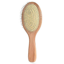 Wooden Steel Needle Hair Brush Pin Hairbrush Scalp Massage Improve Hair Health Wood Paddle Detangli