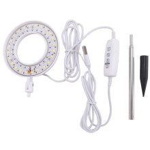 Lâmpada de Crescimento LED, Lâmpada de Halo para Plantas de Interior em Crescimento, Temporizador AutomáTico 4/8/12/18 Horas, para Plantas Pequenas