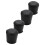 40 Pcs Rubber Cone Shape Desk Feet Protector Chair Leg Tip Pad Black 6