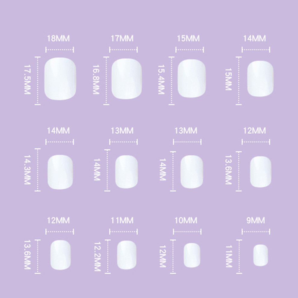 Dachuang Beauty (Standard) Short Press On Nails - Elegant Green Stickers