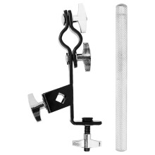 Cowbell Holder Clamp Bracket Drum Tambourine Support Clip Multi-Function Stand Expansion Clip for Percussion Instrument