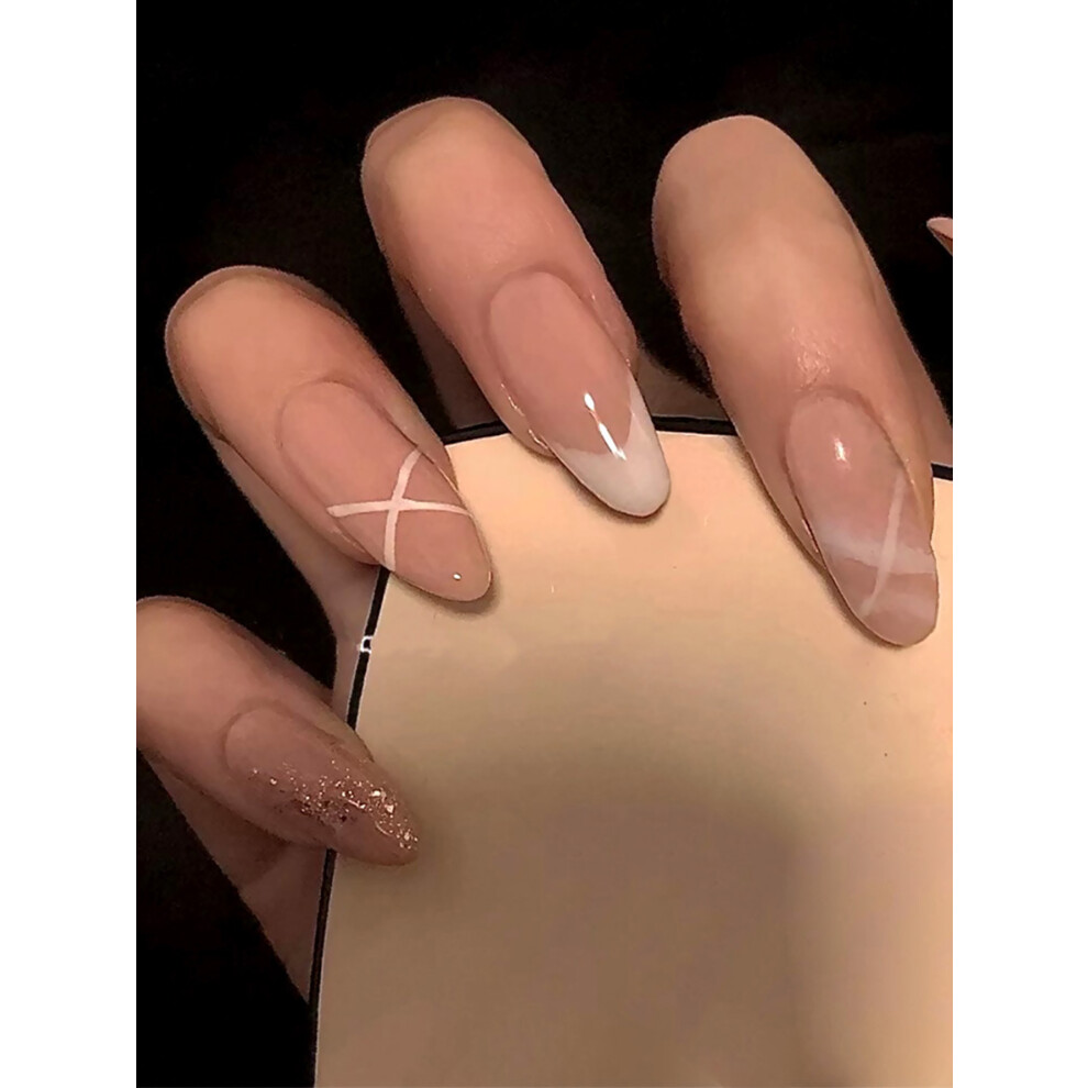 Reach-Tools Glitter Fake Nails For Women - Smooth Edge