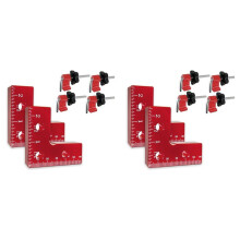 90 Degree Positioning Squares 4 Pack, Aluminium Alloy Clamping Squares for Woodworking, Clamping Assembly Squares