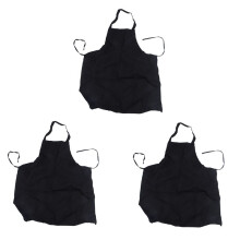 36 Pack Bib Apron - Unisex Black Apron Bulk with 2 Roomy Pockets Machine Washable for Kitchen Crafting BBQ Drawing