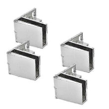 Display glass hinges 4 pack for cabinet door wine rack