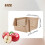 Stackable Plastic Basket Kitchen Storage Basket Fruit & Vegetable Plastic Storage Basket Plastic Storage Rack(Beige) 7