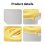 (Yellow) Microwave Safe Plastic Lunch Box with Lid (50 char) 10
