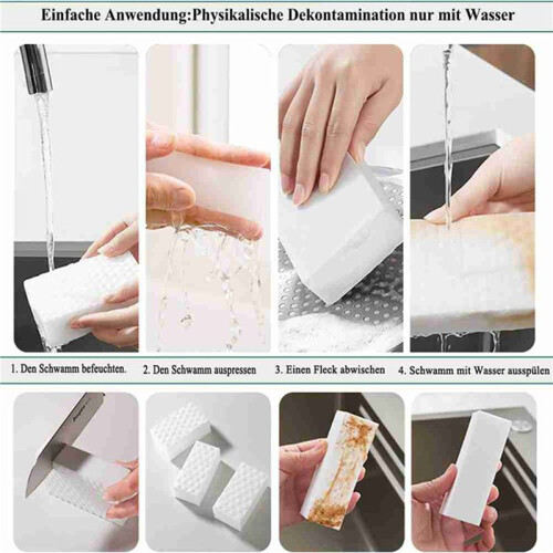 72PCs Magic Sponge High Density Compressed Cleaning Melamine Eraser Kitchen Bathroom Sofa Cleaning 2