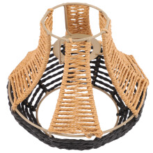 1X Decoratieve Gevlochten Imitatie Rattan Lampenkap Voor Hanglamp