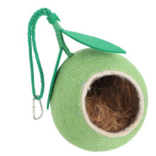 1Decoratief Parkietnest Van Kokosnootse En Touw