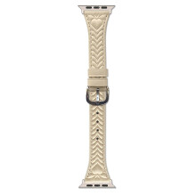 (Apricot, Multicolor) AS Watch Band For Apple Watch Series 10 9 8 7 SE 6 5 4 3 2 1 42mm 41mm 40mm 38mm Heart Pattern Embos