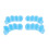 (5 Pcs) 5x2 Pairs Elastic Silicone Gel Toe Separators Straighteners Blue 4