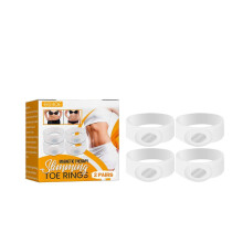 Eelhoe Slimming Toe Ring Belly Shaping Slimming Silicone Firming Skin Showing Small Waist