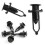 Car fastener clips for Toyota 30Pcs black plastic push-type 2