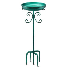 Bird Bath and Feeder for Garden, Outdoor Freestanding Birdbath, Ideal for Patio Yard Lawn Decor 5-Pronged Base