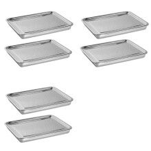 Bandejas de Acero Inoxidable para Cultivo de Brotes, 2 Niveles, 10,4 Pulgadas, Kit de Cultivo de Microvegetales, Bandeja para Germinación de Semillas