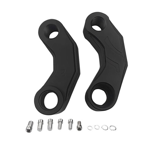 Aluminium Motorcycle Mirror Extenders Set Mirror Riser Extend Adapter Extender for Enhanced Rear View