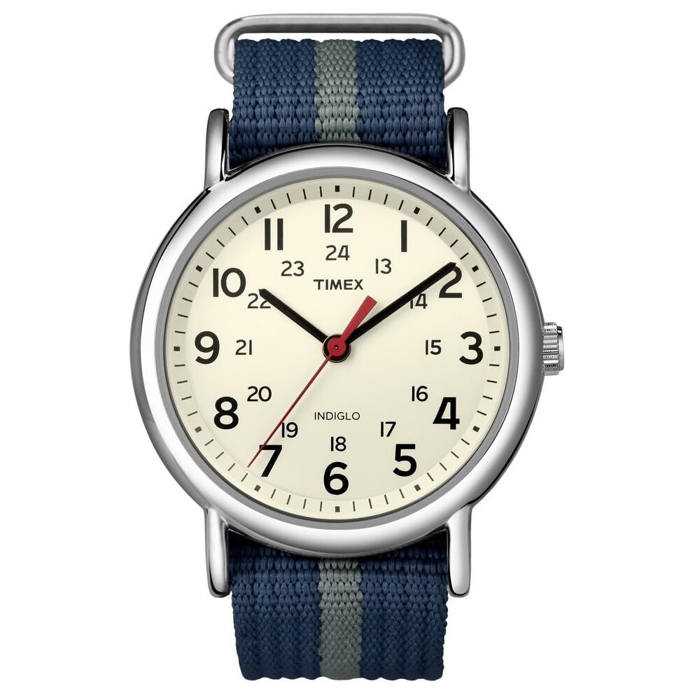 Photos - Wrist Watch Timex Unisex Special Weekender Slip Through Quartz Watch with Analogue Display and Nylon strap Blue 