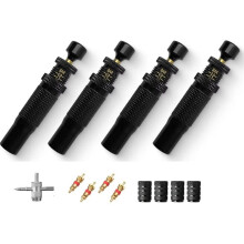 Kit Valvola di Sgonfiaggio Pneumatici Auto-Stop 10-30 PSI, Strumento A Vite per Sgonfiare Pneumatici, Veicoli, Moto, Fuoristrada.