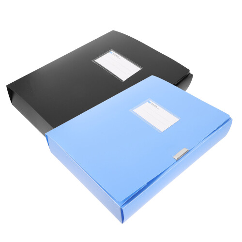 2St Draagbare Grote Capaciteit A4 File Organizer Met Glad Oppervlak