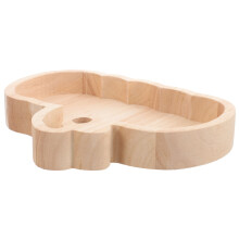 1Houten Dienblad Beige Voor Snacks En Desserts Met Oppervlak
