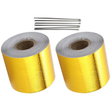 2Rolls Reparatietape Aluminiumfolie Voor Auto En Keuken