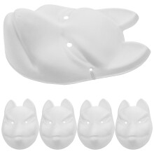 5St Fox Mask DIY Papier Masker Voor Theater En Masquerade Feest