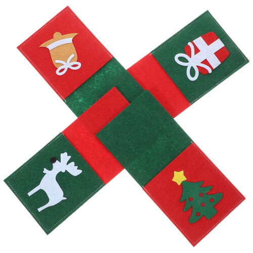 4St Kerst Dinner Bestekhouder Multifunctioneel Decor