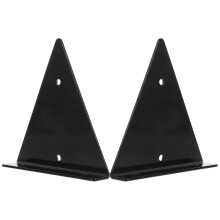 2Sets Robuuste Zwarte Wandplankhouders Voor Decoratieve Planksteunen
