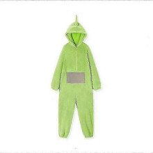 (S, green) Carnivalhome 4 Colors Teletubbies Cosplay For Adult Funny Tinky Winky Anime Dipsy Laa-laa Po Soft Long Sleeves Piece Pajamas Costume Bzsm
