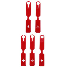 5St Praktische PVC Bagagelabels Met Sluiting