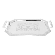 1Vintage Serveerplatte Met Handvatten Stevig En Elegant