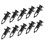 Car fastener clips for Toyota 30Pcs black plastic push-type 4