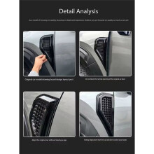 For Harvard Raptors Leaf Panel Decoration Patch Modified False Air Vent Decoration Car Patch Wings