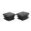 Chair Leg Plastic Blanking End Cap Square Tube Insert Black 20mmx20mm 300pcs 5