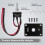 Button Rocker Toggle  Self Reset 6 Pin 3 Position /Down Power Transfer with Plate & Waterproof Cap 6