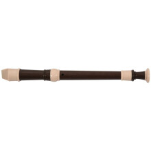 2X Irin Grabadora de Abdominales Soprano Clarinete Flauta Larga Grabadora Barroca Dedos Accesorios de Instrumentos Musicales Principiante (Café)