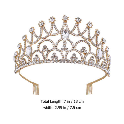 1Bride Stijlvolle Tiara Met Legering En Steentjes 1
