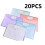 Transparent Press Button File Bags A4 Waterproof 20 Pack 1