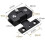 Bathroom cabinet hinge for glass doors 4pcs black 90 degree clip 1