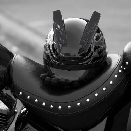 2St Motorhelm Decor Hoorns Creatief Zwart Duurzaam ABS 2