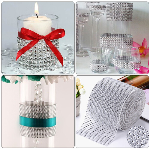 1Roll Multifunctioneel Bling Rhinestone Lint Voor Creatieve Projecten 2