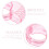 Schattige Roze Plastic Handtas Sieraden En DIY Opslag 5