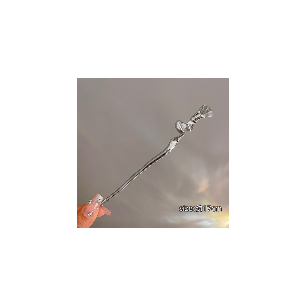 Penghui-Toys (Silver) Elegant Chinese Hair Sticks With Alloy Headwear