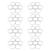 40 Pcs Circular Porous Tart Ring Bottom Tower Cake Mould Baking Tools Heat-Resistant Perforated Cake Mousse Ring, 8cm