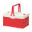 (red) Foldable Camping Storage Box - Durable PP Plastic 1