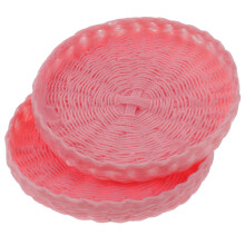 2St Mini Opslagmand Van Resin Voor Poppenhuis En Miniatuur Decor