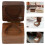 1Guitar Pick Carrying Case Compact Koffiekleurig Houtdesign 11